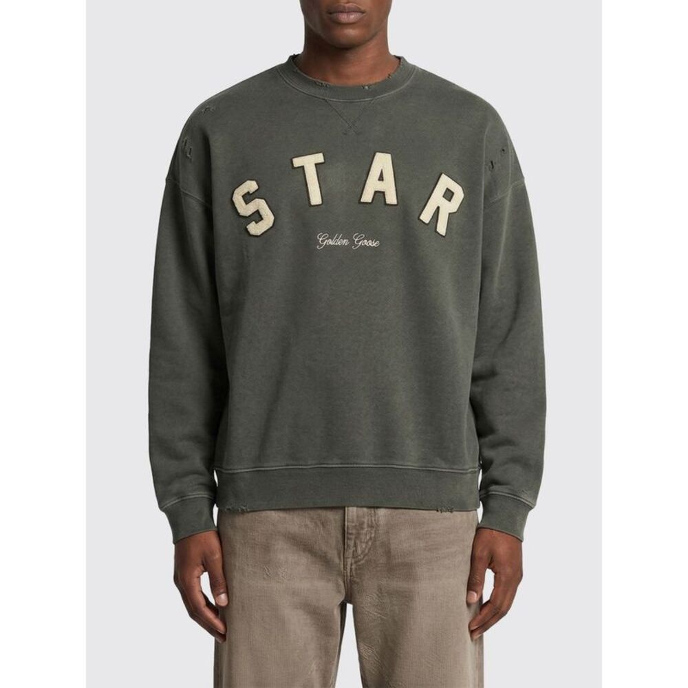 Golden Goose Sweatshirt Men Charcoal